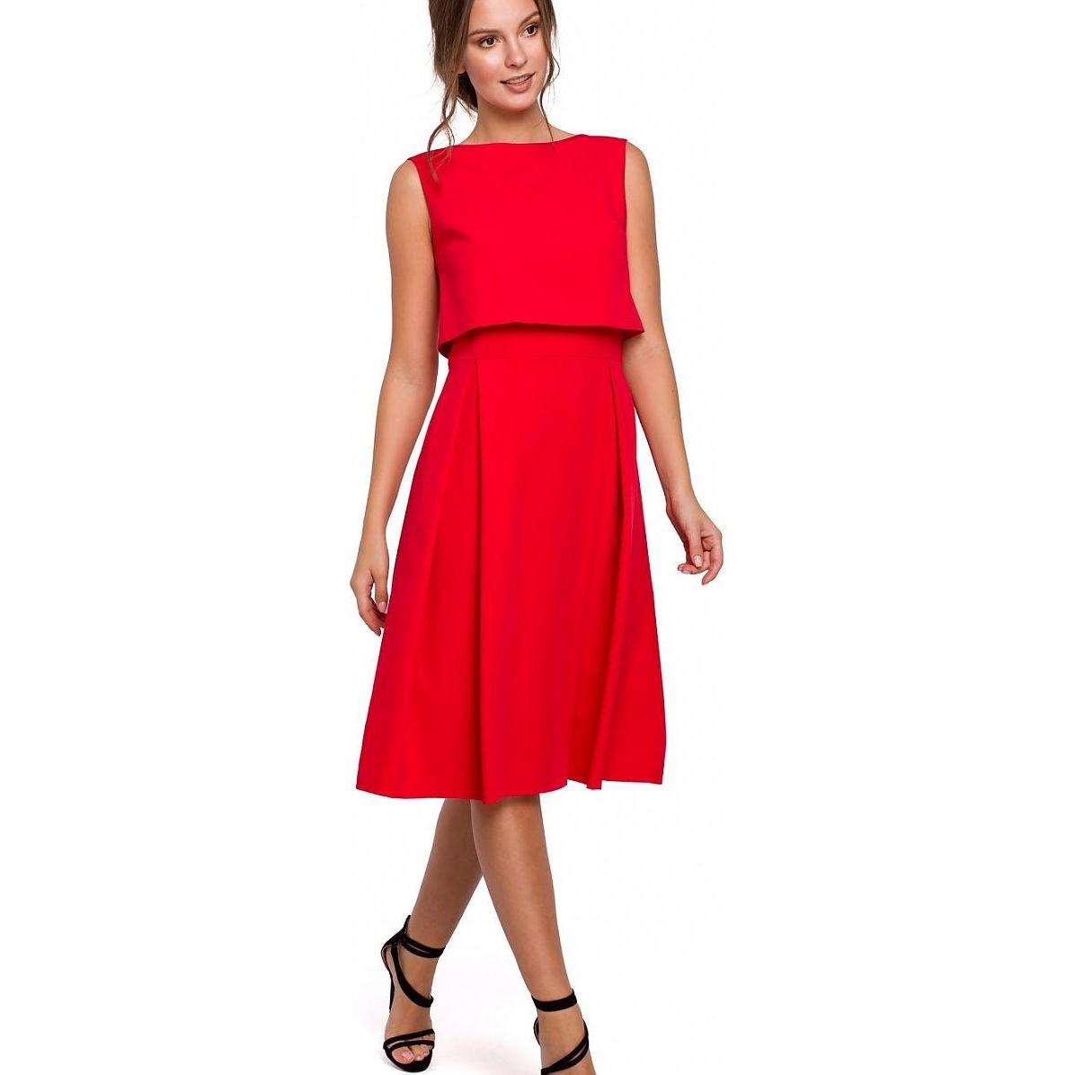 Makover, Damen, Kleider, Abendkleid, Rot, (XXL)