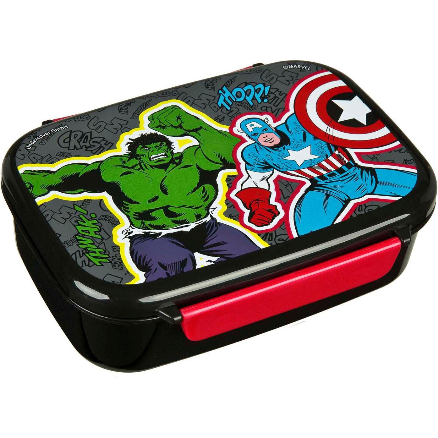 Undercover Marvel Avengers Lunchbox und Trinkbecher-Set, Portapranzo, Multicolore