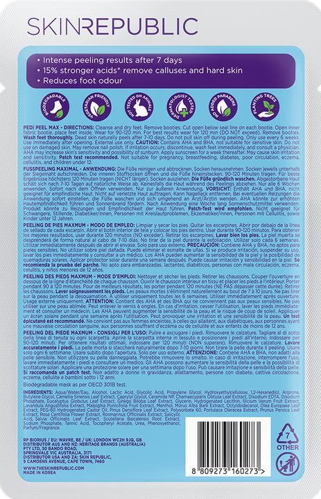 Actual product image Skin Republic Pedi Peel Max (Foot mask, 40 ml)