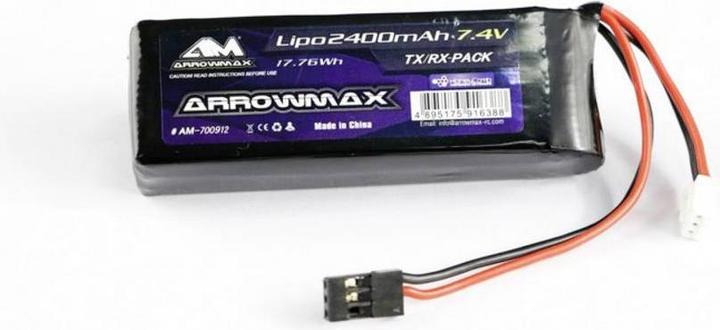 Arrowmax LiPoA battery receiver (7.40 V, 2400 mAh)