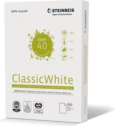 Immagine prodotto Steinbeis Riciclaggio della carta universale ClassicWhite (80 g/m², 500 x, A4)