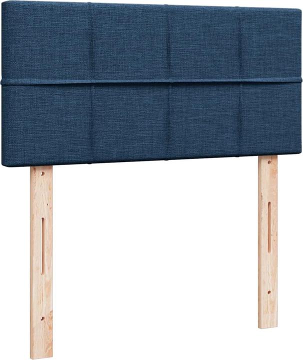 Produktbild VidaXL Boxspringbett Einzelbett Polsterbett Bett Matratze Blau 80x200cm Stoff (80 x 200 cm)