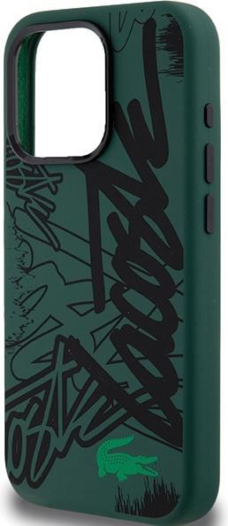 Actual product image Lacoste LCHCP15XGRAK iPhone 15 Pro Max 6.7" czarny/black hardcase Silicone Graffiti (Apple iPhone 15 Pro Max)