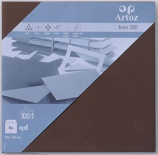 Actual product image Artoz 1001 envelopes qd160 brown (160 x 160 mm, 1 x)