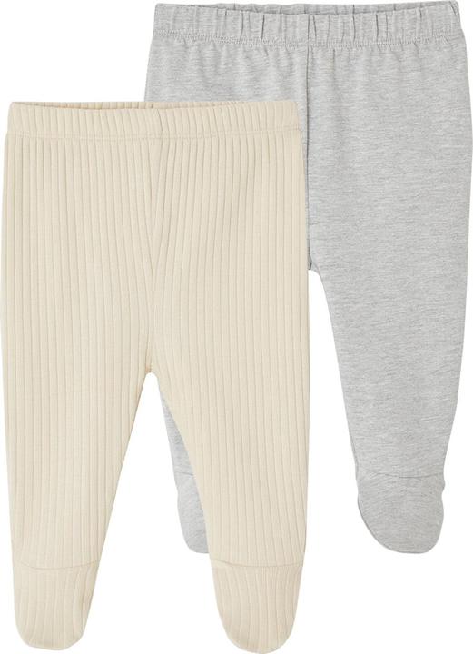 Produktbild Vertbaudet 2er-Pack gerippte Baby Hosen mit Fuss (74)