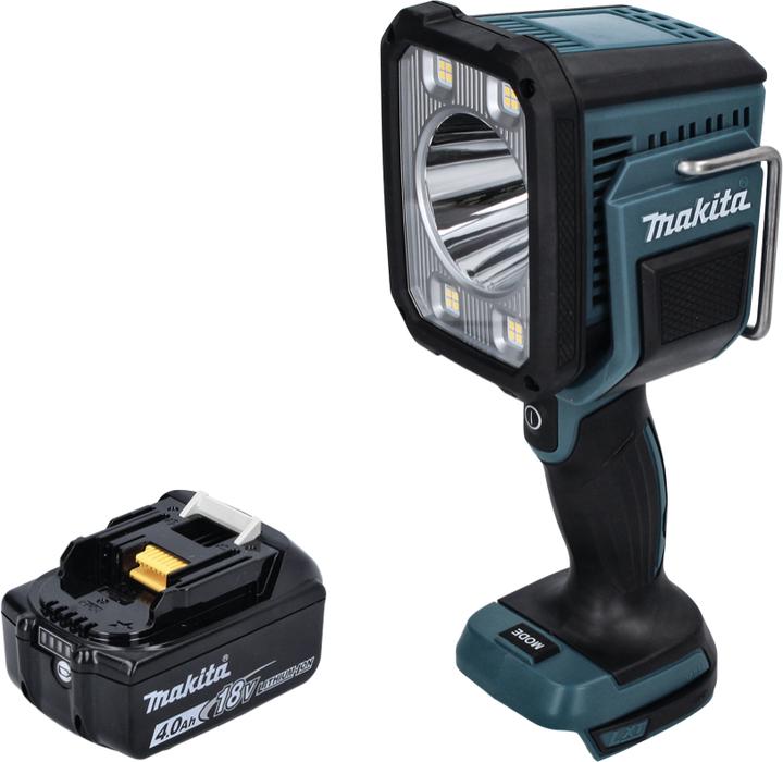 Image du produit Makita DML 812 M1 Lampe torche à LED 18 V 1250 lm + 1x batterie 4,0 Ah - sans fil (1250 lm)