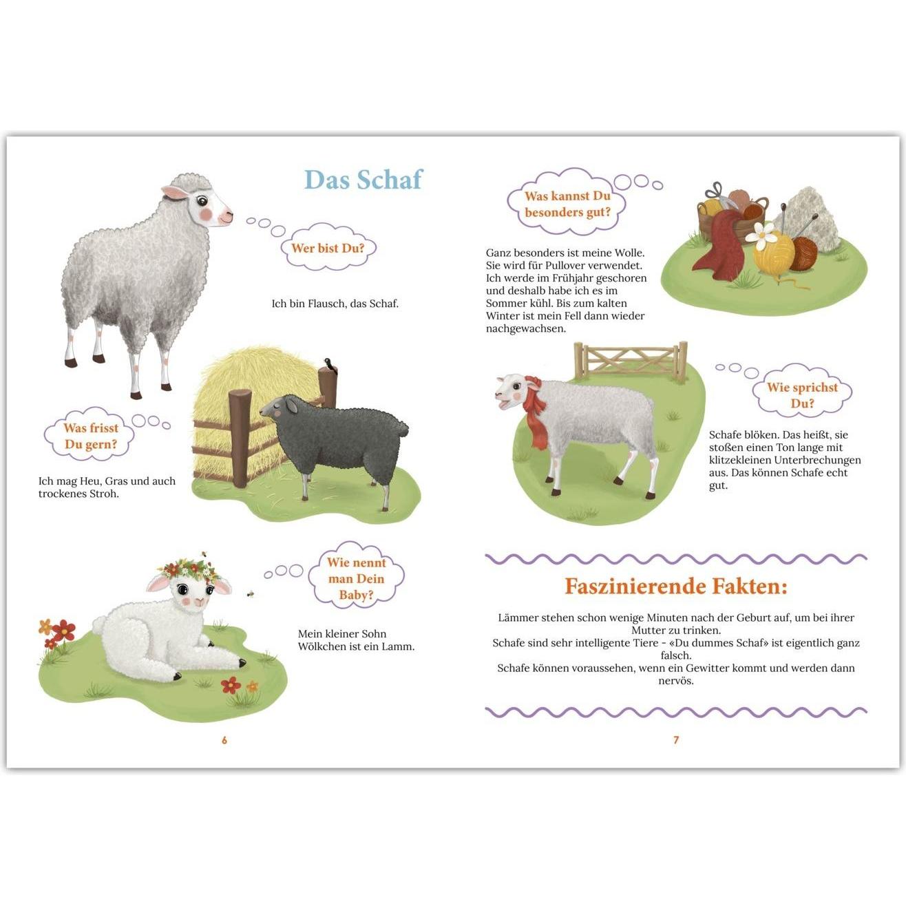 Thumbnail - WiBuKi – Wissensbuch für Kinder – Die Bauernhoftiere, Kinderbücher von Victoria Alexikova, ALLEOVS Verlag, Edith Engleit...