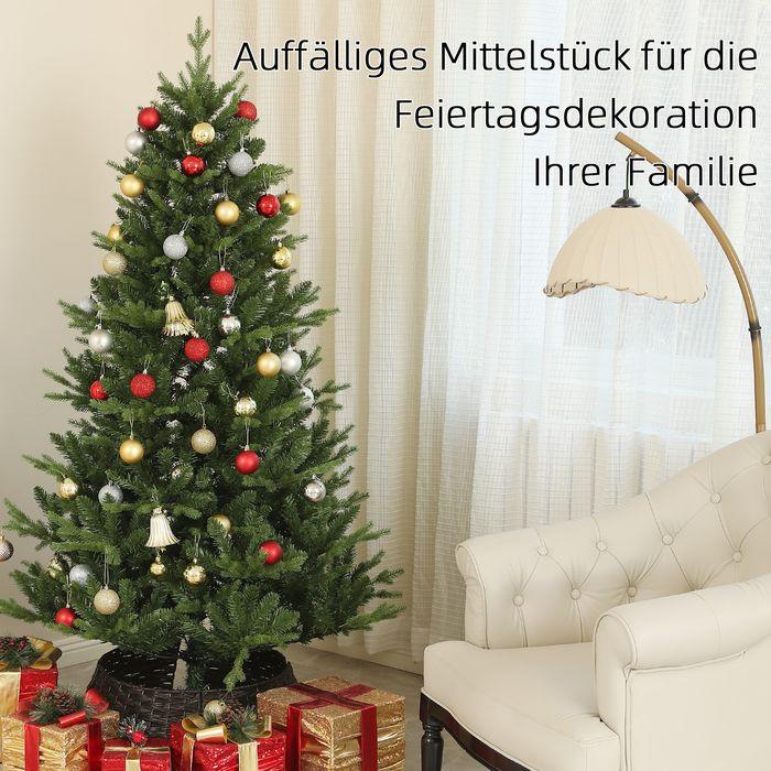 Produktbild Swisshandel24 Künstlicher Weihnachtsbaum, 180 cm Christbaum mit Schnellaufbau Klappsystem (180 cm)