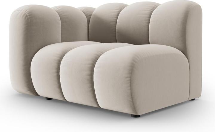 Image du produit Micadoni Chauffeuse Gauche Velours, "Lupine", 1 Place, 115x95x70Fabriqué en Europe (Canapé modulaire, 1 place)