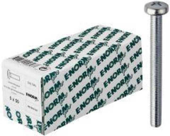 Actual product image E-NORMpro Pan-head screw DIN 7985 M 5 x 16 zn KP (5 x 16 mm)