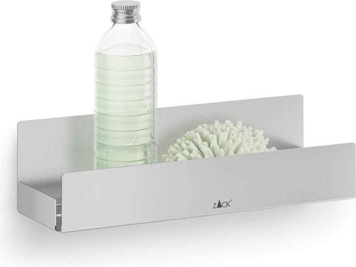 Actual product image Zack Shower basket Shower tray POTES matt brushed stainless steel for wall mounting