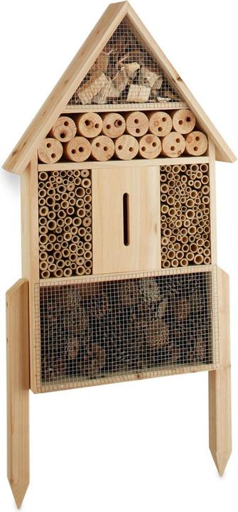 Produktbild Relaxdays Insektenhotel (Schmetterlinge, Florfliegen, Biene, Wildbienen, Marienkäfer)