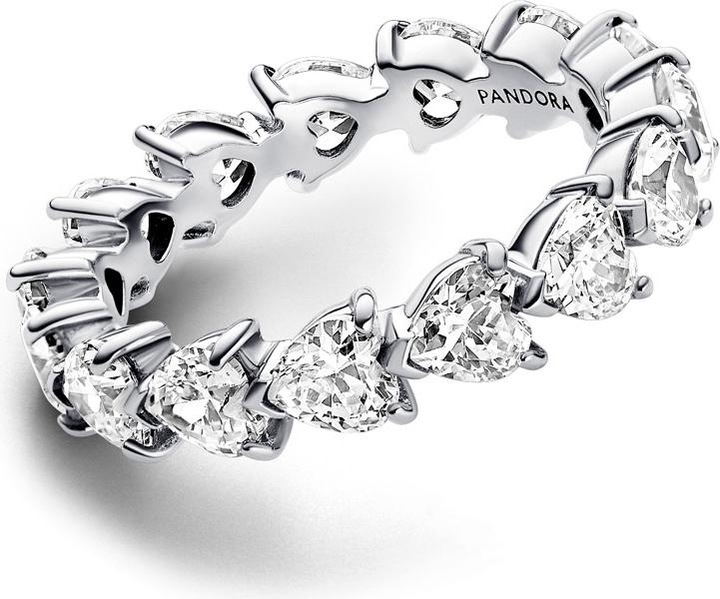Immagine prodotto Pandora Anello eternità con fila di cuori (50, 925 Argento)