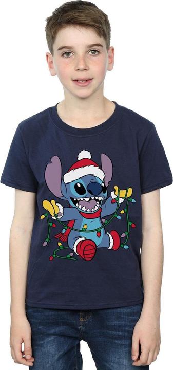 Produktbild Disney Lilo And Stitch Christmas Lights TShirt Jungen (116)