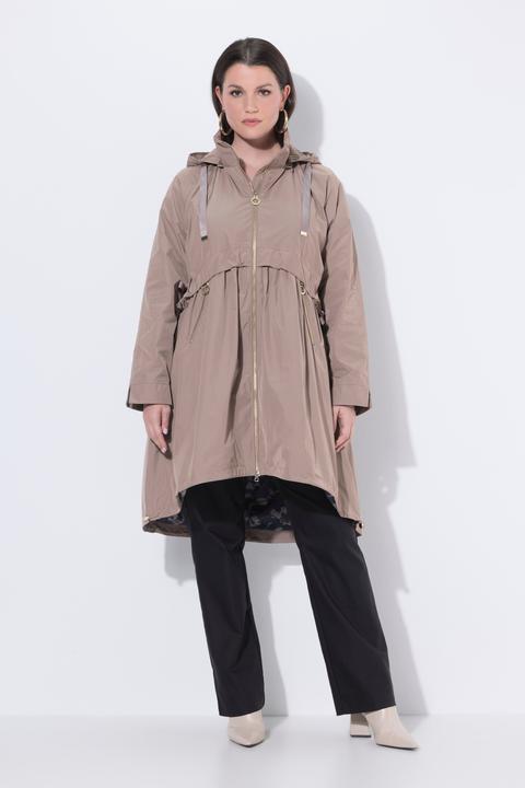 Actual product image Ulla Popken Curved Cross Seam Rain Coat