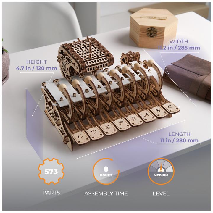 Actual product image Ugears 70178 Mechanical Celesta
