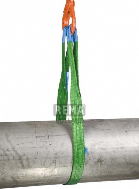 Rema 1211065 S1-PE-2M Polyester Hebegurte mit verstärkten Schlaufen 2 mtr. 2000 kg