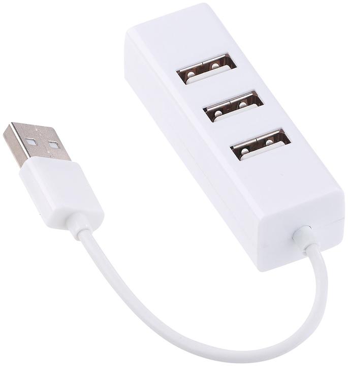 Xystec Superkompakter USB-2.0-Hub mit 4 Ports (4 Ports)