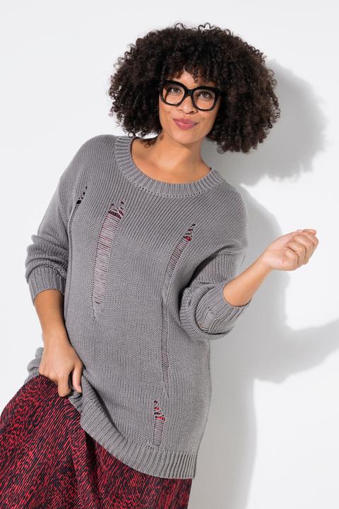 Produktbild Angel of Style Pullover, Loose Fit, Destroyed-Look (58)