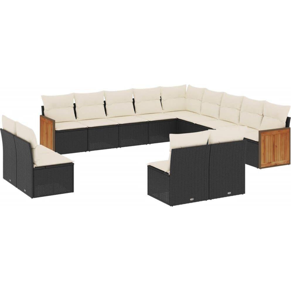 Thumbnail - VidaXL, Gartenlounge, 10-tlg. Garten-Lounge-Set mit Kissen