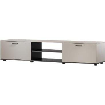 Cama, Mobile TV, SOHO TV cabinet 180x43x37 cashmere + black (180 x 43 x 37 cm)