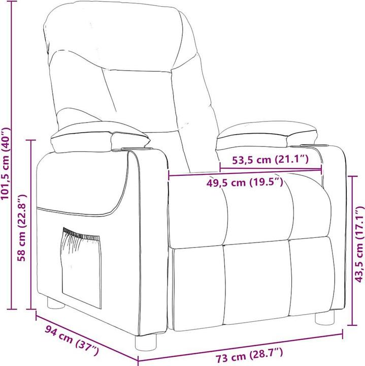 Image du produit vidaXL Elektrischer Massagesessel