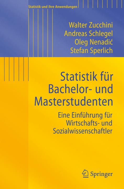 Produktbild Statistik für Bachelor- und Masterstudenten (Deutsch, 2009)