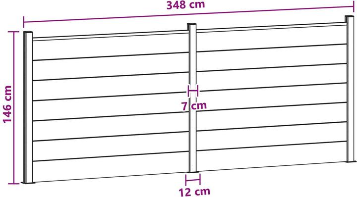 Produktbild vidaXL Zaunelement