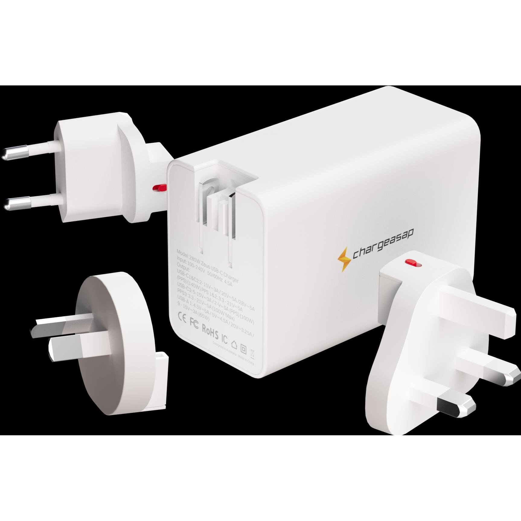 Thumbnail - Chargeasap Zeus (140 W), USB Ladegerät, Weiss