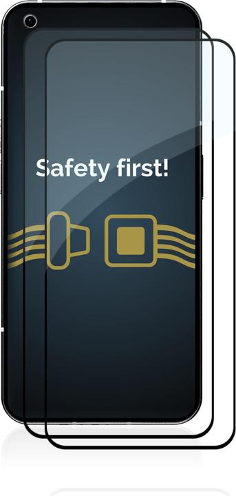Produktbild Savvies Full-Screen Displayschutz Panzerglas Schutzglas (2 Stück, Nothing Phone (1))
