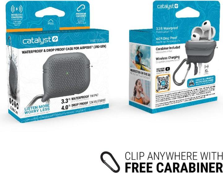 Productafbeelding Catalyst Vibe Case Apple Airpods (3rd Gen.) - Battleship Gray (Hoofdtelefoon hoes)