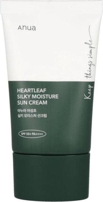 Actual product image Anua Heartleaf Silky Moisture Sun Cream (Suntan cream, SPF 50+, 50 ml)