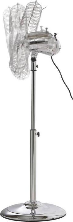 Produktbild Sygonix Standventilator 50 W (Ø x H) 445 mm x 1300 mm Chrome Schwenkbar, Höhen