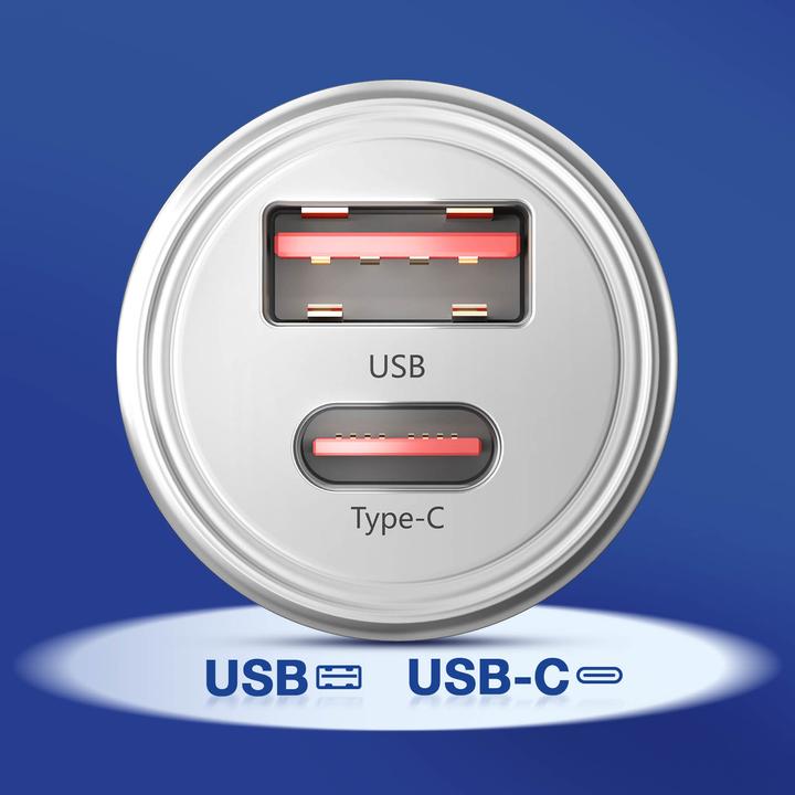 Produktbild 3MK HyperCar Charger 45W Ładowarka samochodowa 1xUSB-A + 1xUSB-C