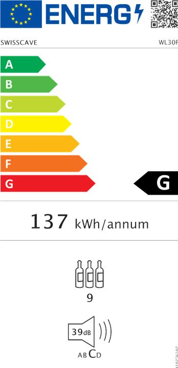 Label énergétique Swisscave WL120F