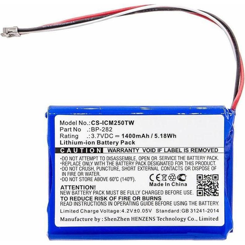 CoreParts Battery for Two-Way Radio (1400 mAh), Notebook Akku