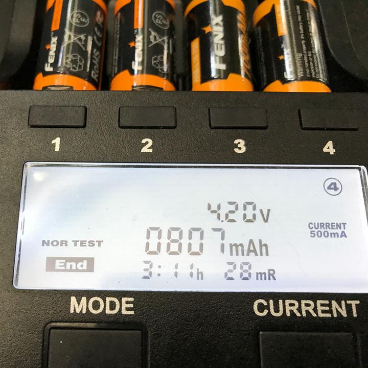 Actual product image Fenix Battery CR123 A 2 pieces and quick charger (2 pcs., CR123A, 760 mAh, Rechargeable battery)