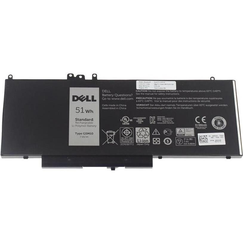 Dell Battery, 51WHR, 4 Cell (4 Zellen), Notebook Akku