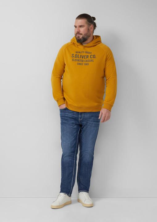 Produktbild s.Oliver Sweatshirt Kapuzenpullover mit Raglanärmeln und Frontprint (4XL)
