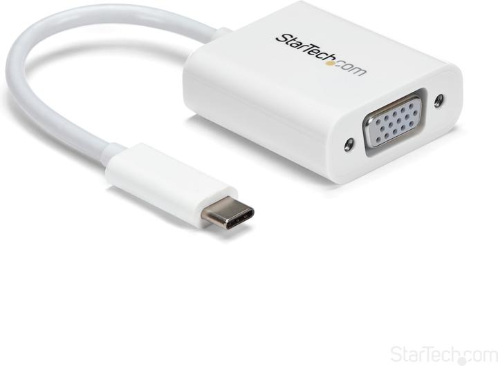 StarTech USB-C To VGA Adapter - White (VGA, 1750 cm)