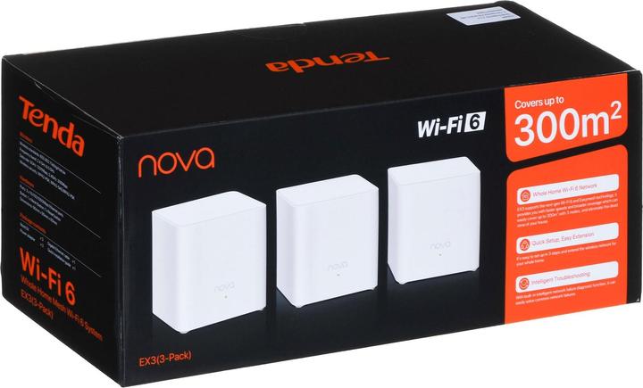 Actual product image Tenda EX3-3 Ax1500 300m² Mesh System