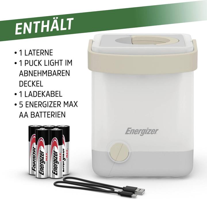 Actual product image Energizer E303974600 Power Light Cube LED camping light battery-operated