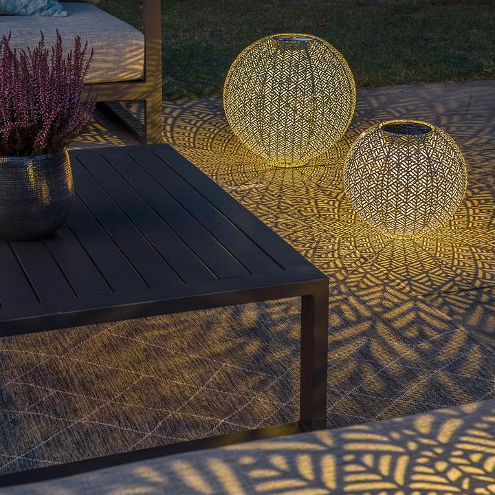 Produktbild STT Windlicht Solar Antic Ball Sofia, Ø 40 cm, Aqua