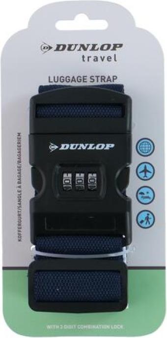 Actual product image Dunlop Luggage strap & Comb. lock (Additional padding)