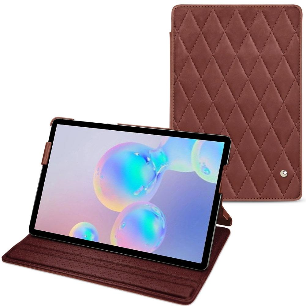 Noreve Lederschutzhülle horizontal (Galaxy Tab S6), Tablet Hülle, Rot