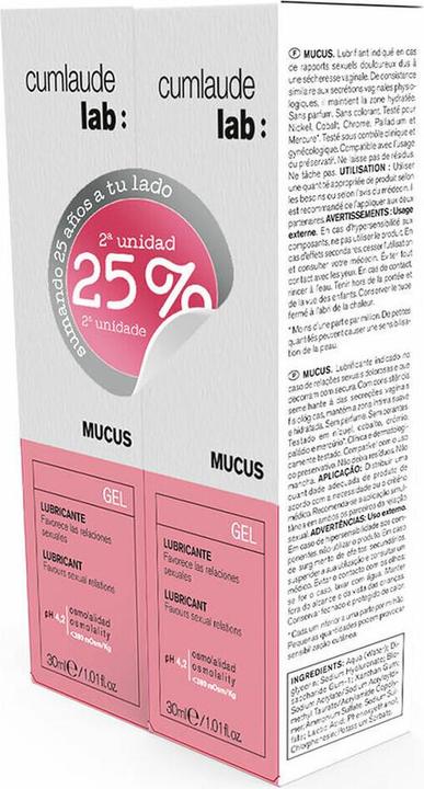 Produktbild Cumlaude Mucus Lubricating Gel 30ml - 2er-Pack (60 ml)