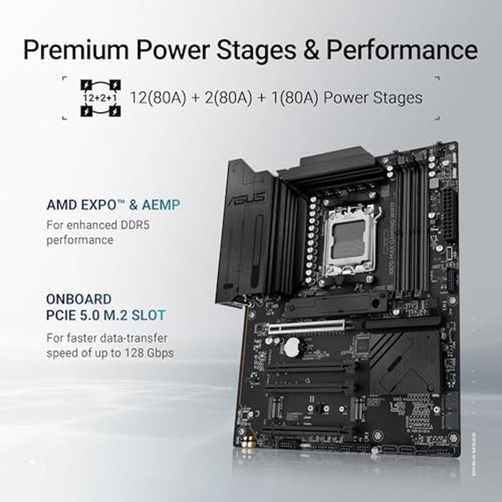 Productafbeelding ASUS X870 Max Gaming WIFI7 (AM5, AMD X870, ATX)