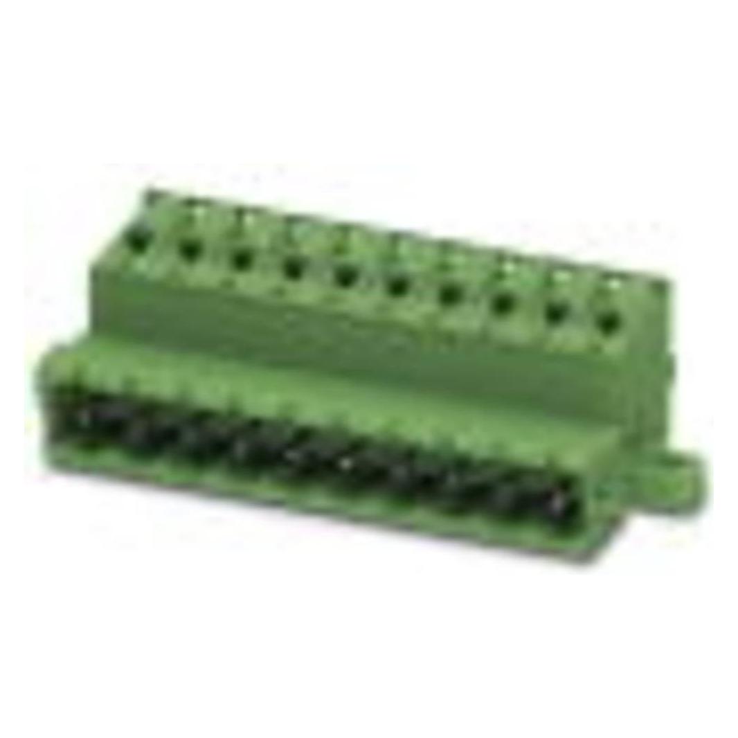 Phoenix Contact Contactdoosbehuizing kabel FKICS Totaal aantal polen 3 Steek: 5,08 mm 1808734 50 stuks, Kabels + Stekkers, Groen