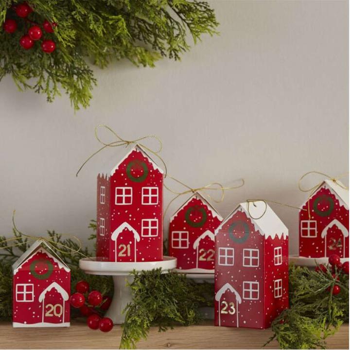 Actual product image Ginger Ray Advent Calendar Set House Boxes, 24 pcs.