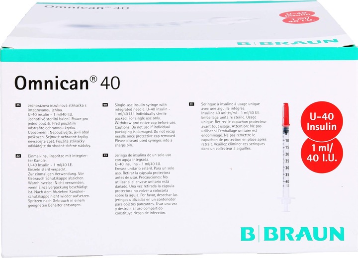 Immagine prodotto B.Braun 40 Insulina U-40 (Siringa di insulina)